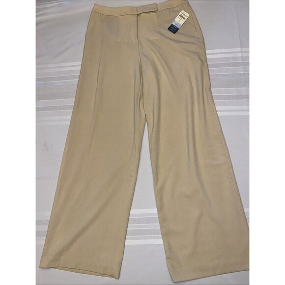 Coldwater Creek Dress Pants Size 10 Natural Fit Front Pockets - Picture 1 of 8